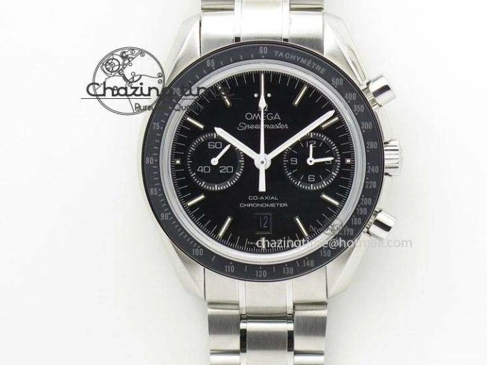 0207 Elegant Speedmaster Racing Master SS HRF 1:1 Best Edition White Dial on SS Bracelet A 7864